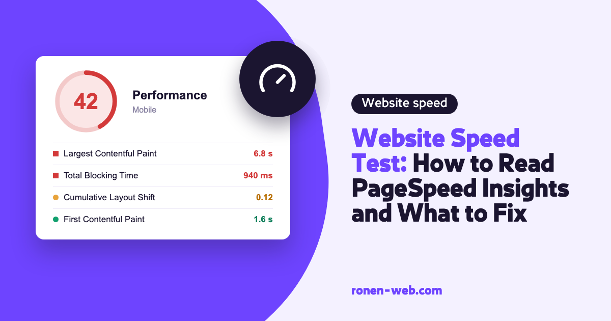 Website Speed Test: How to Read PageSpeed Insights and What to Fix