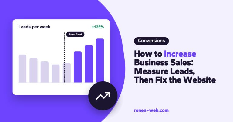 How to Increase Business Sales: Measure Leads, Then Fix the Website