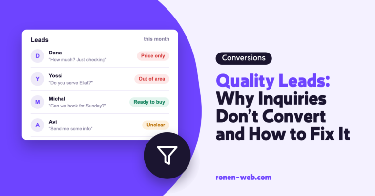 Quality Leads: Why Inquiries Don't Convert and How to Fix It