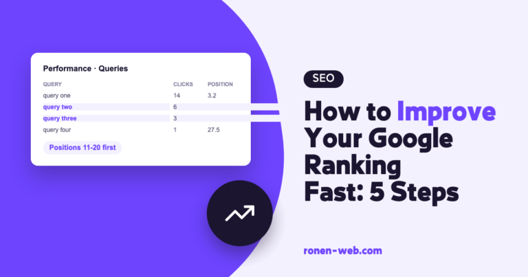 How to Improve Your Google Ranking Fast: 5 Steps