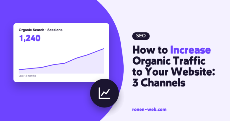 How to Increase Organic Traffic to Your Website: 3 Channels